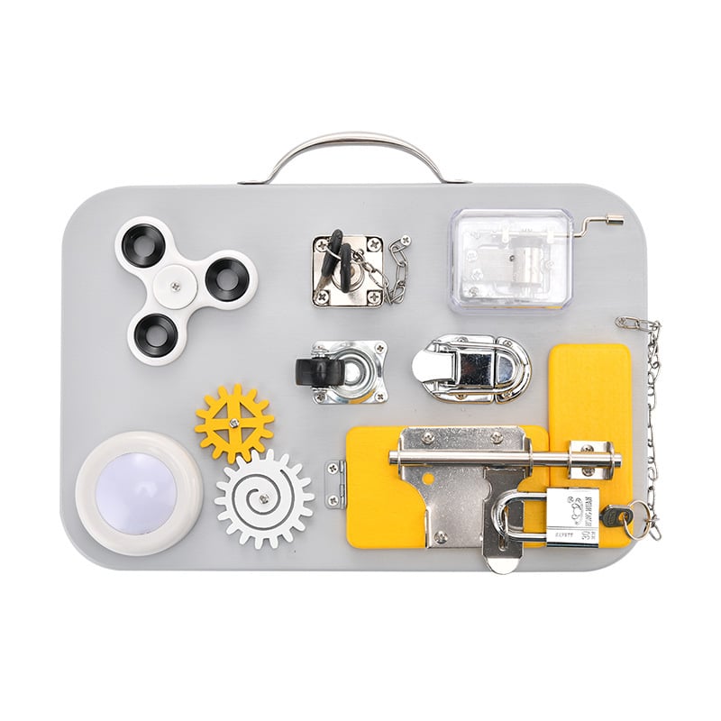 busy board montessori transportable