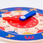 horloge coloree pour enfants h bleu