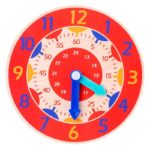 horloge coloree pour enfants h rouge