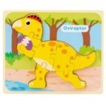 puzzle en bois cartoon dinosaure d