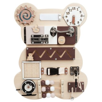 Un Tableau Multi-Activités Montessori 2 Faces avec un tableau multi-activités double face.