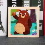 Un puzzle en bois avec Puzzle en Bois Animaux.