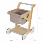 Un Trotteur Chariot de Marche Bébé - Petit Panier jouet en bois chariot.