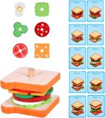 Puzzles du Jeu d'Empilage Hamburger sandwich.