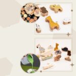 Découvrez notre collection Jouet Montessori animaux en bois, avec des pièces en bois en forme d'animaux, des bûches, des liquides verts, des cordes et une planche d'équilibre. Parfait pour l'exploration et l'apprentissage ludiques.