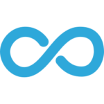 Un symbole d'infini bleu orne le fond transparent, évoquant un sentiment de possibilités infinies, un peu comme un kit sensoriel conçu pour engager et inspirer.